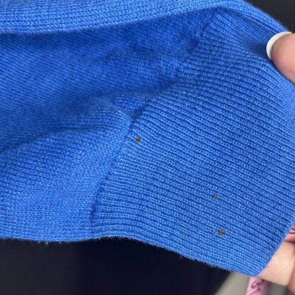 Jos A Bank Mens Blue Cashmere Blend V Neck Preppy Old Money Pullover Sweater 2XL - Picture 8 of 8